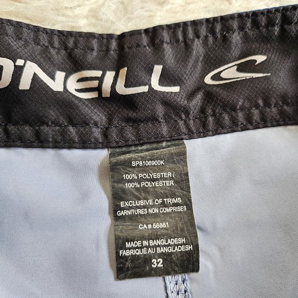 O'Nell Men's Blue Quick Dry Board Swim Truck Shorts Size 32 - Picture 8 of 8